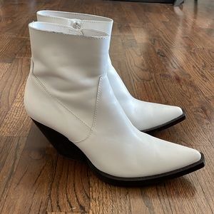 ZARA White leather Boots